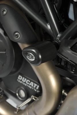 Aero padací chrániče R&G Racing pro motocykly DUCATI Diavel, černé